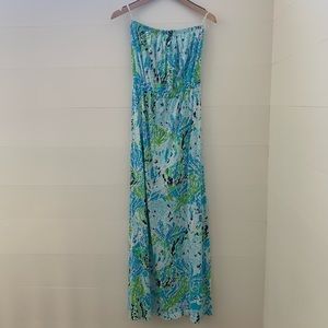 Let’s Cha Cha Blue Maxi Dress